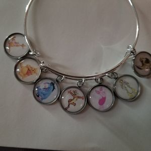 Pooh themed stainless steel bracelets